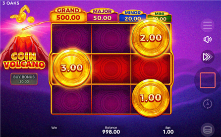 Coin Volcano - Bonus Game attivo